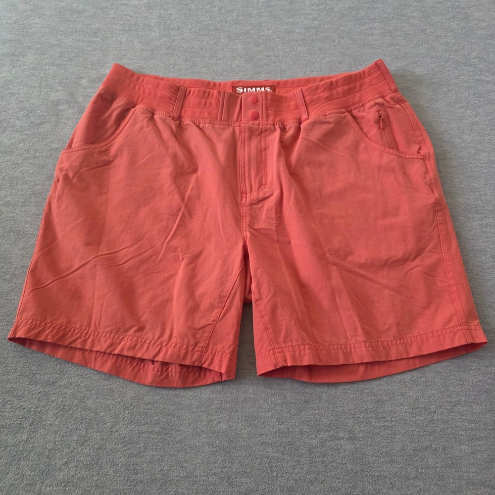 Simms Fishing Products Women XL Salmon Pink Performance Shorts Hiking Outdoor